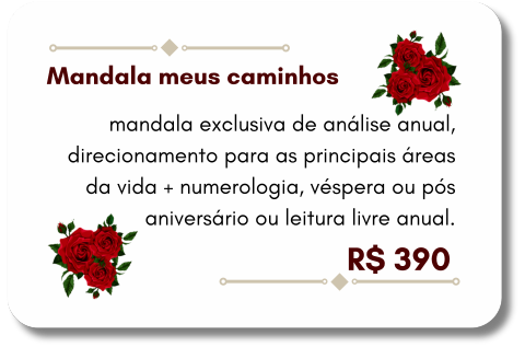 Carta com bordas vermelhas indicando serviço prestado