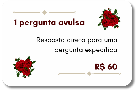 Carta com bordas vermelhas indicando serviço prestado