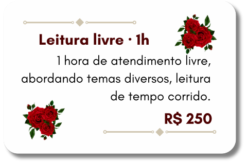 Carta com bordas vermelhas indicando serviço prestado