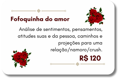 Carta com bordas vermelhas indicando serviço prestado