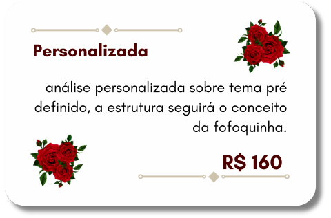 Carta com bordas
            vermelhas indicando serviço prestado